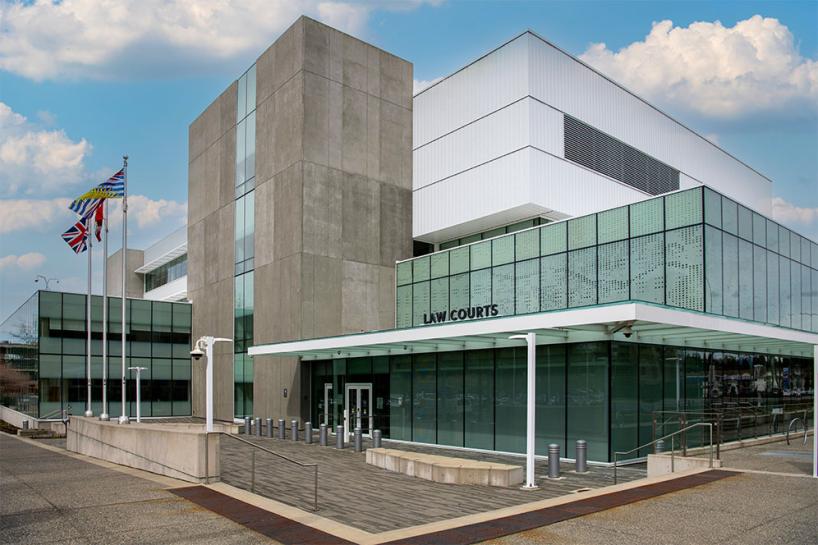 Exterior of Abbotsford courthouse.